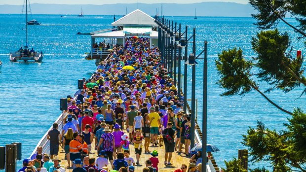Thousands flocked to the opening of the new Shorncliffe Pier.