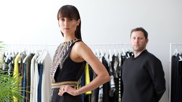 Sass & Bide design director Anthony Cuthbertson with the new collection.