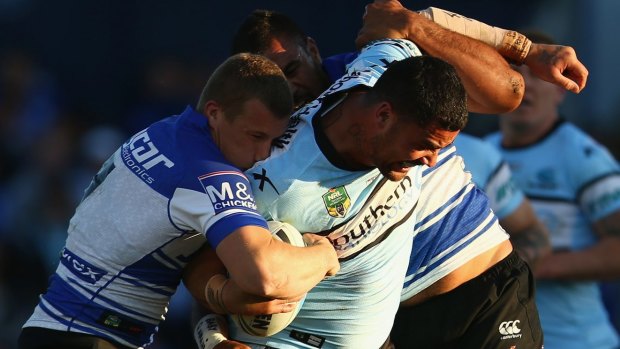 In strife: Sharks prop Andrew Fifita.