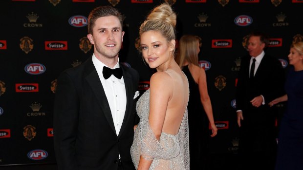 Carlton's Marc Murphy with pregnant wife Jesse.