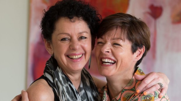 "I can't remember us having a disagreement in 26 years": Marilyn Ross (left) and Conny Davis.