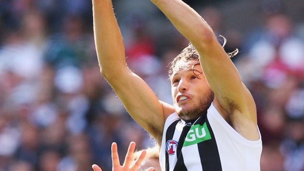 No excuses: James Aish is among the underperforming Magpies.