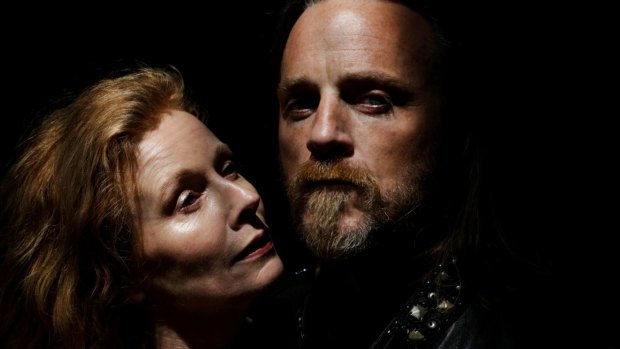 Alison Whyte and Nathaniel Dean in <i>Macbeth</i>.