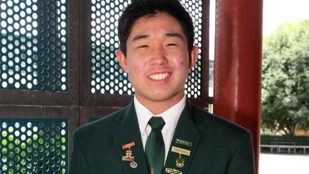 James Ruse school leader Justin Wu made the honour roll in five subjects.  