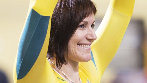 Queen of track cycling: Anna Meares.