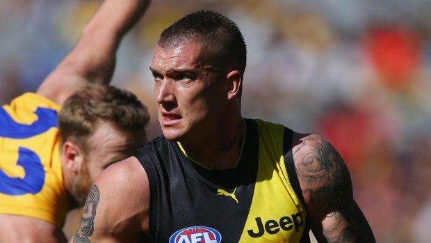 Dustin Martin starred again for Richmond in the round three match against the Eagles.
