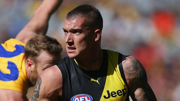 Dustin Martin starred again for Richmond in the round three match against the Eagles.