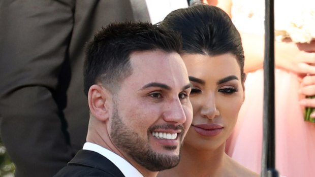 Salim Mehajer and Constance Siaf attend Kat Mehajer's wedding.