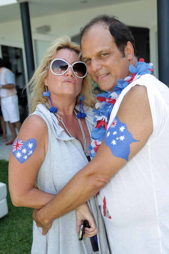 Property developer and former fashion mogul Danny Avidan with his wife designer Charlie Brown.