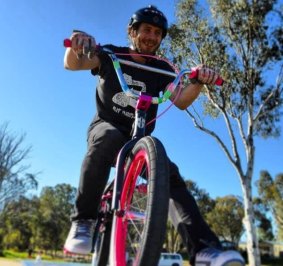 Fabian Meharry regularly posted images of himself on his BMX.