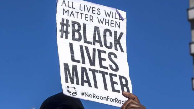 The Black Lives Matter movement spread throughout the US and as far away as Melbourne where protesters gathered on July 17.