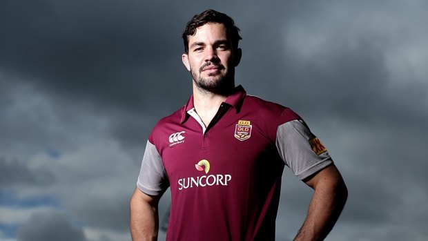 Marauding Maroon: Queensland forward Aidan Guerra.