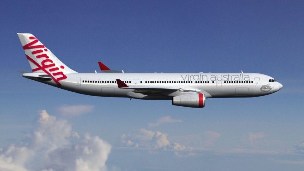 Virgin Australia is flying an Airbus A330 on the  Hong Kong route.