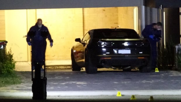 Mirrabooka detectives are at the scene of the shooting in Westminster.