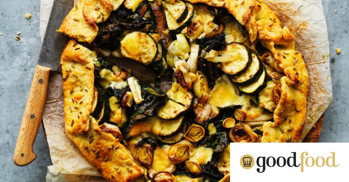 How to make a vegetarian cheese and greens galette