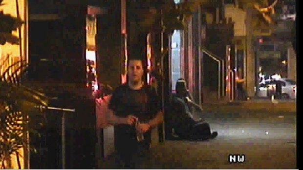 The CCTV footage of Steven Rundell, which his mother recognised. Now he has pleaded guilty to indecent assault.
