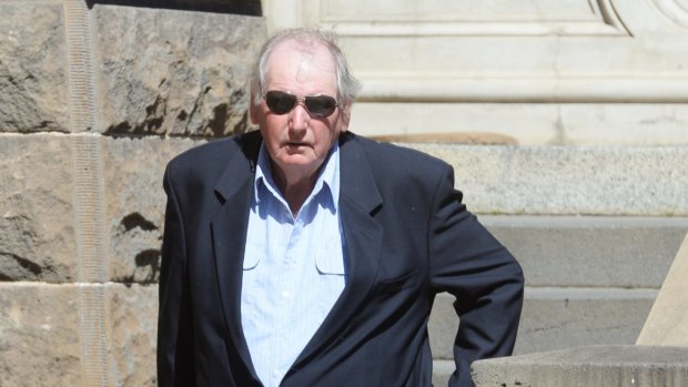 John O'Connell has walked from court after he was found not guilty of the rape of a 16-year-old girl in 1967.