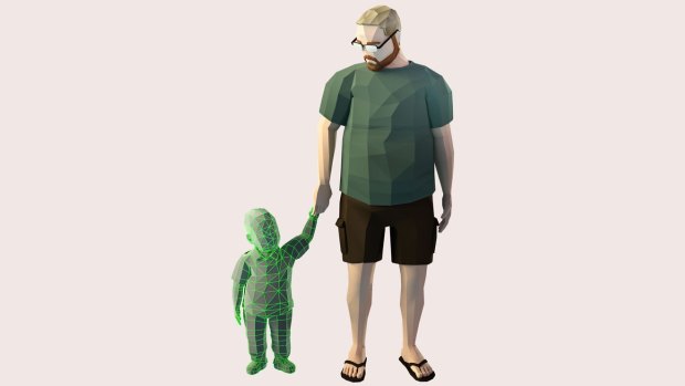 An image from <i>Thank You For Playing</i>, a film about a game that takes players on a journey with one family's experience of living with a toddler who has terminal cancer.