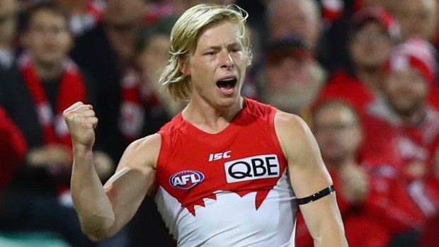 Young gun: Isaac Heeney will be one of a surprising number of Swans set for a grand final debut. Photo: Getty Images