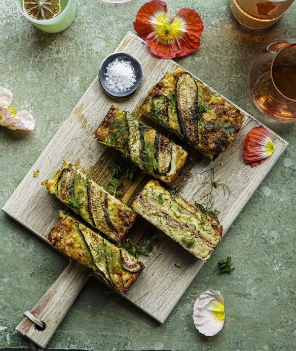 This updated zucchini slice is heavy on the bacon.