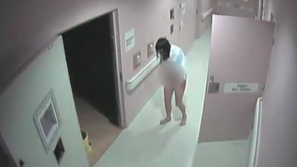 Miriam Merten in the corridor of Lismore Base Hospital.