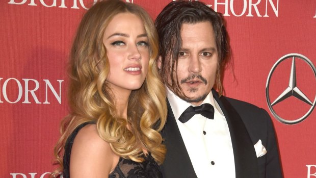 Amber Heard and Johnny Depp in early 2016.