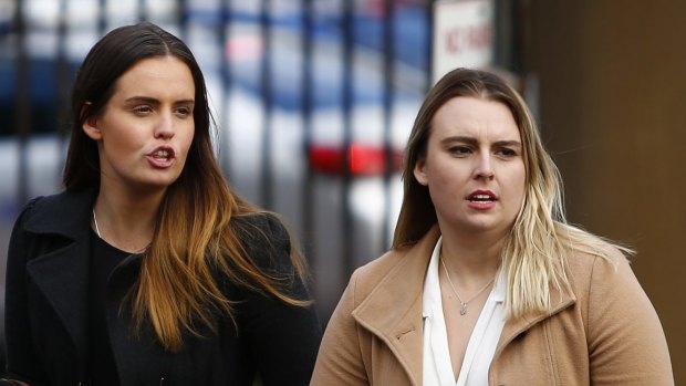 Glenn McNamara's daughters Lucy and Jessica were in court on Thursday. 