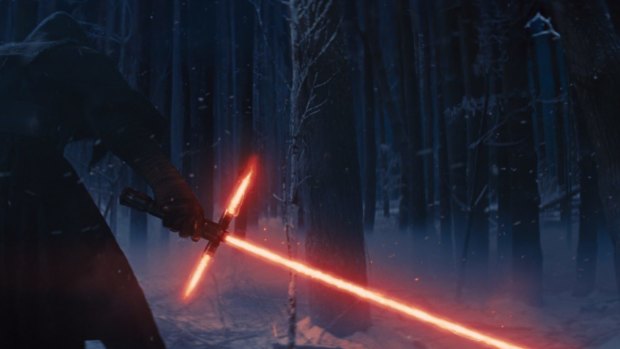 The new lightsaber that features in the trailer for The Force Awakens inspired much comment among Star Wars fans.