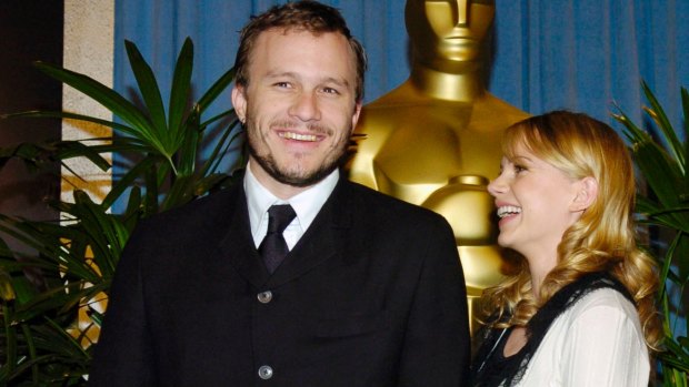 Heath Ledger with then fiancee Michelle Williams in 2006.