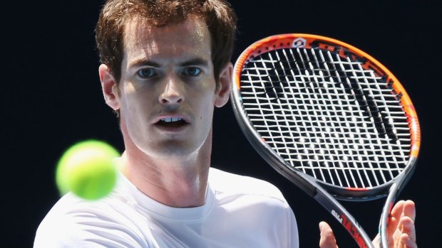 Fine-tuning: Andy Murray prepares for the Open.