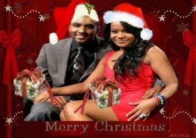 A Christmas greeting uploaded to Nick Gordon's Twitter featuring Gordon and Bobbi Kristina Brown. He was accused of giving "a toxic cocktail" and sued by her court-appointed conservator.