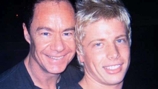 Michael Atkins and Matthew Leveson before Matthew's disappearance in 2007.