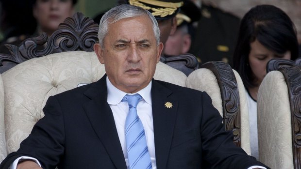 Denies any wrongdoing ... Guatemala's President Otto Perez Molina has been forced to resign amid a corruption scandal and faces charges of illicit association, taking bribes and customs fraud.