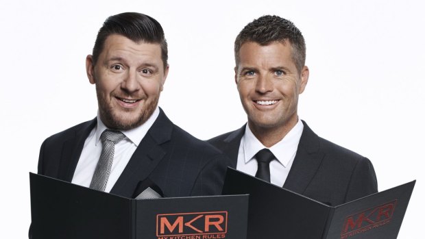 Not impressed ... My Kitchen Rules judges Manu Feildel and Pete Evans.