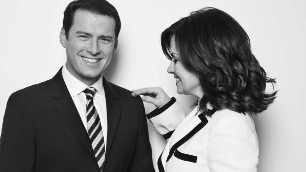 Karl Stefanovic with former co-anchor Lisa Wilkinson, in 2011.