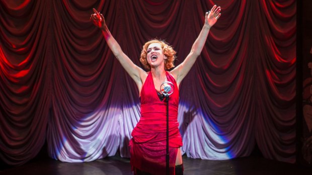 Almost overshadowed: Chelsea Gibb as Sally Bowles.