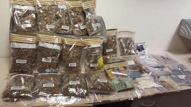 Drugs allegedly seized by police in Wolseley Road, Point Piper.