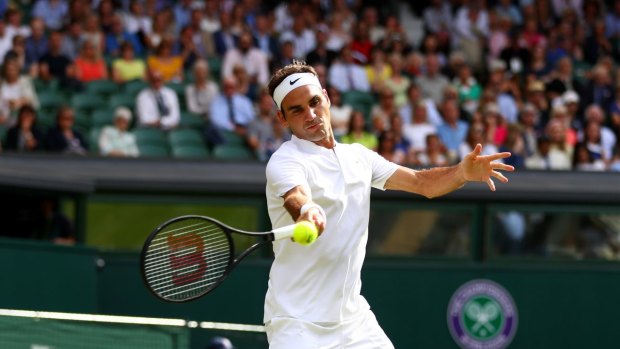 Roger Federer is safely through to the third round at Wimbledon.