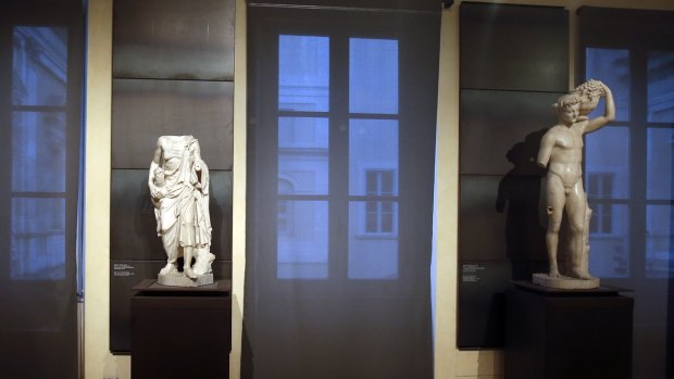 A kind of " classics coverup " is causing a political flap in Italy, after ancient nude statues in a museum were hidden from view so the Iranian president would not take offense. 