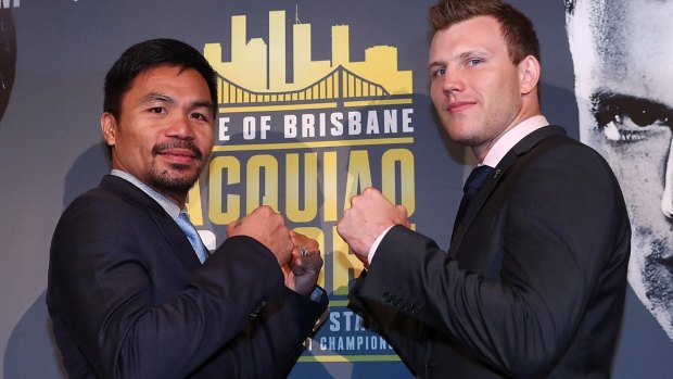 "It's real": Manny Pacquiao and Jeff Horn face off in Brisbane.