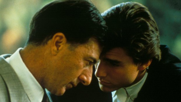 Dustin Hoffman and Tom Cruise in <i>Rain Man</i>.