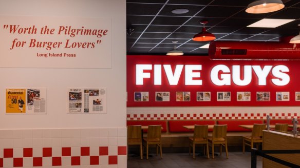 US burger chain Five Guys first Australian store opens in Penrith September 20.