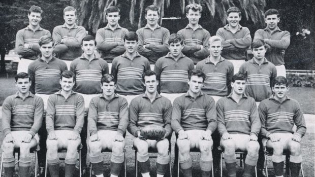 Paul Higgins, pictured third from right in the back row, while a schoolboy at Assumption College. Pictured on the far left in the front row is Francis Bourke, who went on to play 300 games for Richmond.