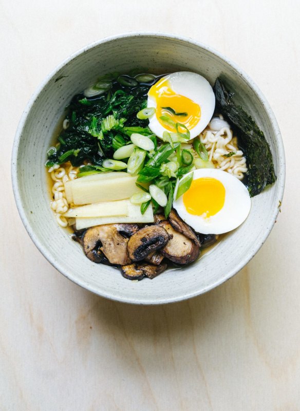 This vegetarian shoyu ramen is easily adaptable.