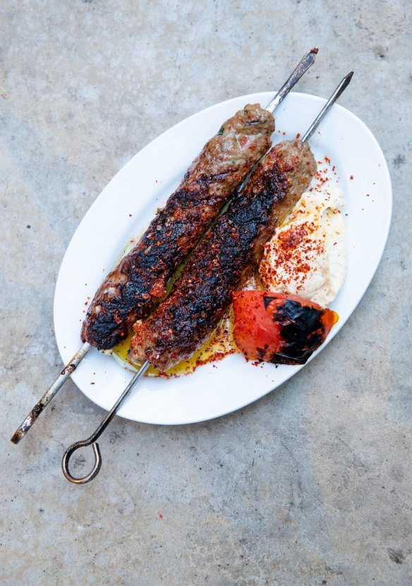 Lamb kofta shish: two well-spiced, smoky fingers of meat. 