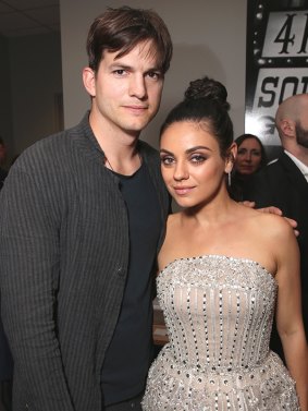 Kutcher took wife Mila Kunis out for a Valentine's Day dinner before the hearing.