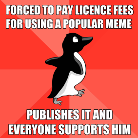 getDigital's own, illustrated version of the Socially Awkward Penguin meme.