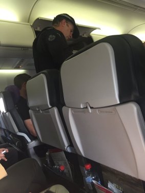 Australian Federal Police on the Virgin Australia flight. 