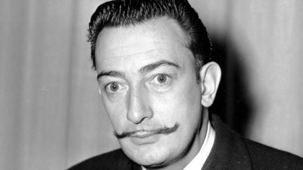 Spanish surrealist painter Salvador Dali pictured in New York in 1942.