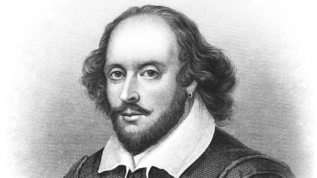 A sketch of the Bard, William Shakespeare.